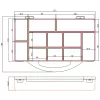 InLine Väikeosade kast, 11 lahtrit, 271x186x40mm, oranž