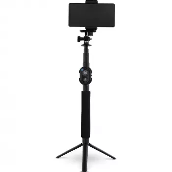 InLine Selfie Stick 4 jalaga minialusega alumiiniumist must max 0,75 m