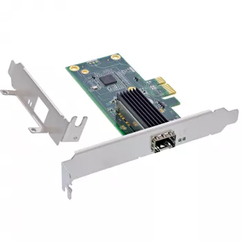 InLine Gigabit võrgukaart, 1x SFP, PCIe x1, sh madala profiili pesa kronstein