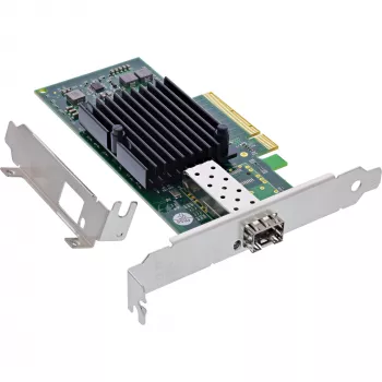 InLine 10 Gigabit võrgukaart, 1x SFP+, PCIe x8, sh madala profiiliga kronstein