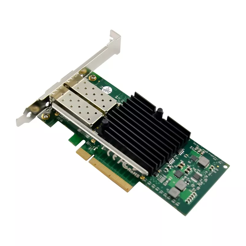 InLine Dual 10 Gigabit võrgukaart, 2x SFP+, PCIe x8, koos LP kronsteiniga