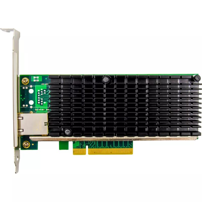 InLine 10-Gigabit võrgukaart, 1x RJ45 10Gb/s, PCIe x8, koos madalaprofiililise kronsteiniga