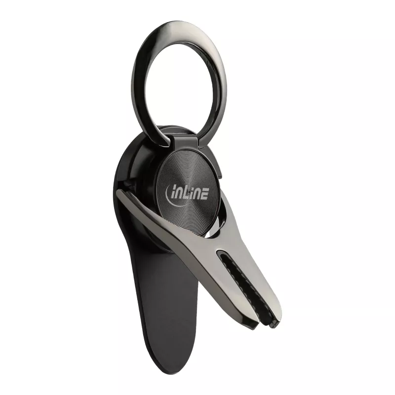 InLine nutitelefoni 3-in-1 autohoidik, alus, sõrmehoidik, must