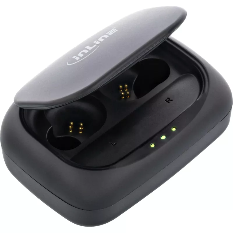 InLine PURE Air TWS, Bluetooth kõrvasisesed kõrvaklapid Qi-ümbrisest akupangaga