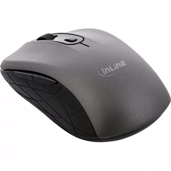 InLine hiir 3-in-1, Bluetooth + 2x 2,4GHz, 5 nuppu, optiline, hall/must