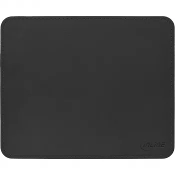 InLine hiir pad Premium PU Leather must, 255x220x3mm