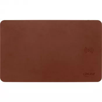 InLine hiir pad, juhtmevaba laadimine, 370x225x7mm, pruun