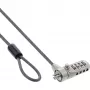 InLine sülearvuti numbrikombinatsiooniga turvalukk 4,4 mm x 2 m