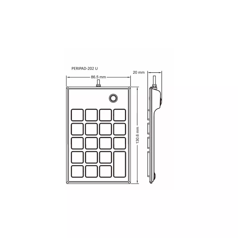 InLine 57161E klaviatuur Universaalne USB Ei Must