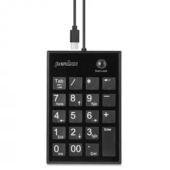 InLine 57161I klaviatuur Universaalne USB Ei Must