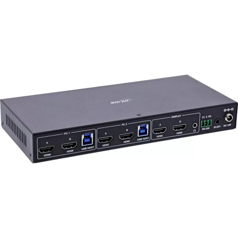 InLine 57885F KVM-lüliti raami paigaldus must