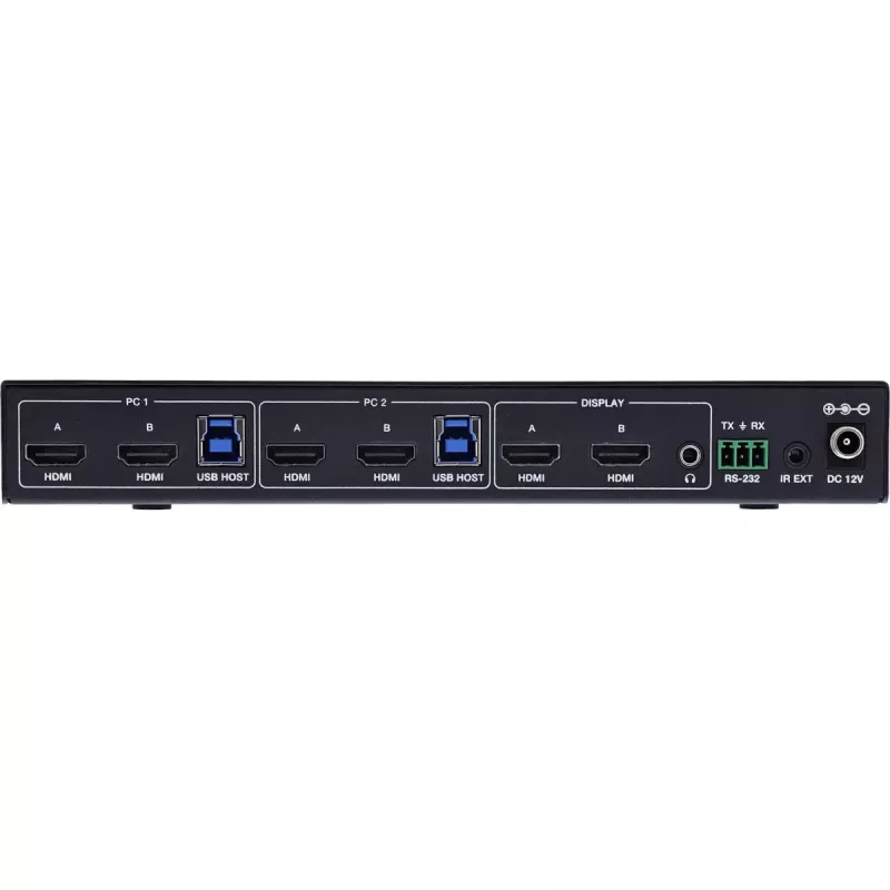 InLine 57885F KVM-lüliti raami paigaldus must