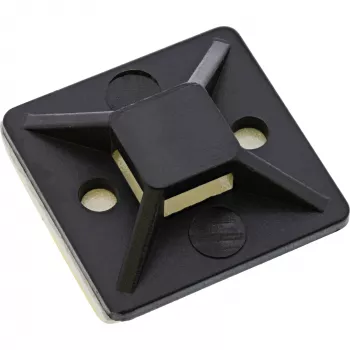 Kaablisideme kleepkinnitused InLine 40×40 mm must, 10 tk pakend