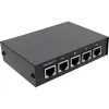 InLine RJ45 lüliti käsitsi 1 kuni 4 5x RJ45 pesa Fast Ethernet