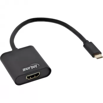 InLine USB-ekraani adapter, USB-C isane HDMI emasele (DP Alt Mode), 4K/60Hz