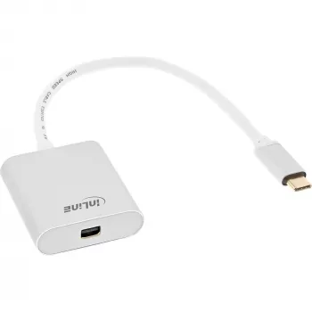 USB-ekraaniadapter InLine 64105S USB-C isane Mini DisplayPortile 4K 60Hz hõbedane