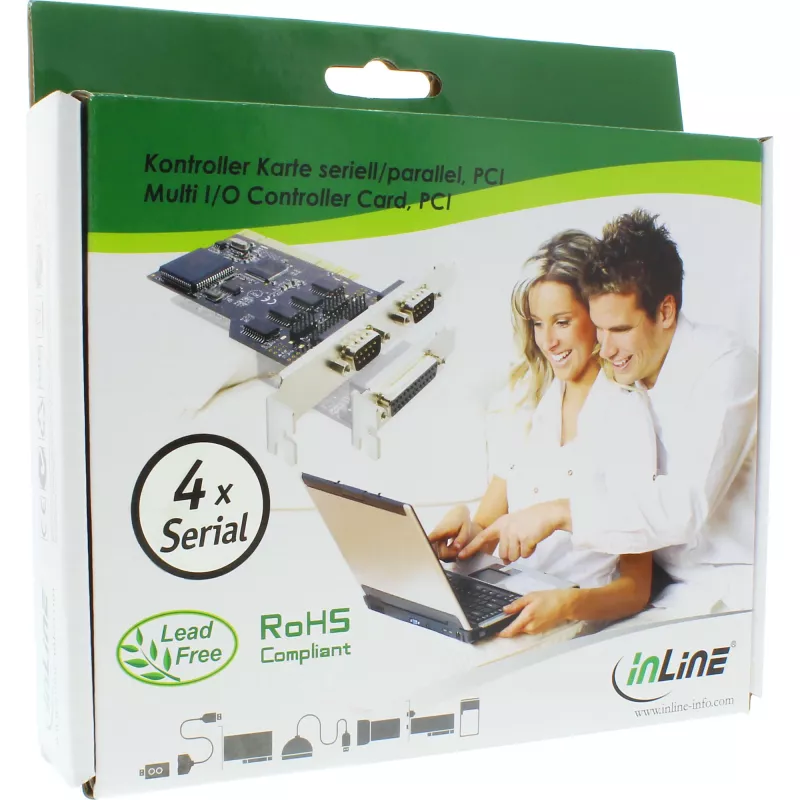 InLine PCI Multi I/O kontrollerkaart 4 DB9 jadaporti