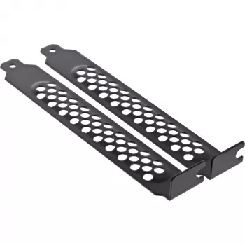 InLine PCI / PCI-E pesa katteklamber perforeeritud 2 tk komplekt must