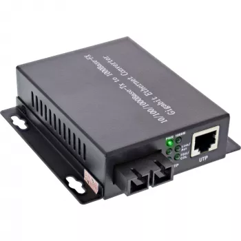 InLine võrgumeediumimuundur 10/100/1000Mb/s TP-lt FO-le (SC Duplex), MM, 550 m