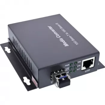 InLine 66659F võrgumeediumimuundur 10000 Mbit/s 1310 nm ühemoodiline must