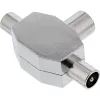 InLine antenni T-jagur telerile 1x koaksiaal emane 2x koaksiaal isane 69914