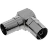 InLine Antenni koaksiaalpistik IEC isane emasele nurga all metallist 69915M