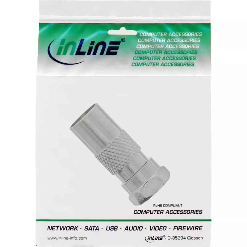 InLine koaksiaaladapter F-pistik SAT IEC isaspistikule antenn