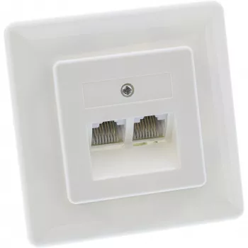 InLine ISDN seinaplaat 2x RJ45 emane 2x 8 pordiga 69989C