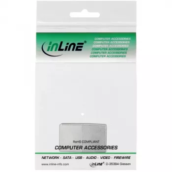 InLine Cat.5e plaastrikaabli ühendaja, 2x RJ45 emane varjestatud otse