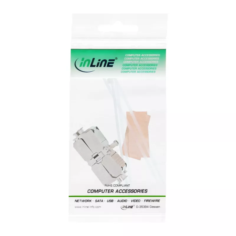 InLine, kaabliühendusmoodul, Cat.6A, LSA, varjestatud