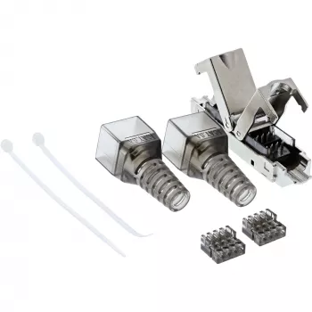 InLine kaabel connector Cat.6A, varjestatud, kitsas versioon
