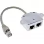 InLine Cat.5e ISDN T-adapter, RJ45 isane > 2x RJ45 emane, 15 cm