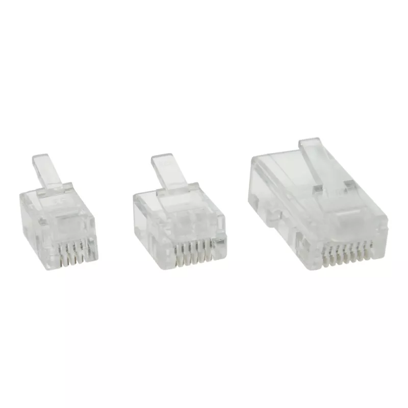 InLine modulaarpistik 6P4C / RJ11 lamekaablile, 10 tk