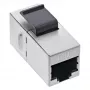 InLine RJ45 emane-emane SNAP-In moodul Cat.6 STP, must/hõbedane