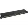 InLine Patch Panel 19 tolli Cat.5e 24 Port 1U must RAL9005