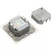 InLine Cat.6 ühenduskarp 2x RJ45 emane, RAL9010 valge, horisontaalne