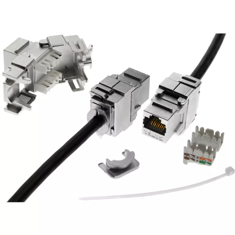InLine RJ45 Keystone Jack Snap-In moodul Cat.6a 76201A