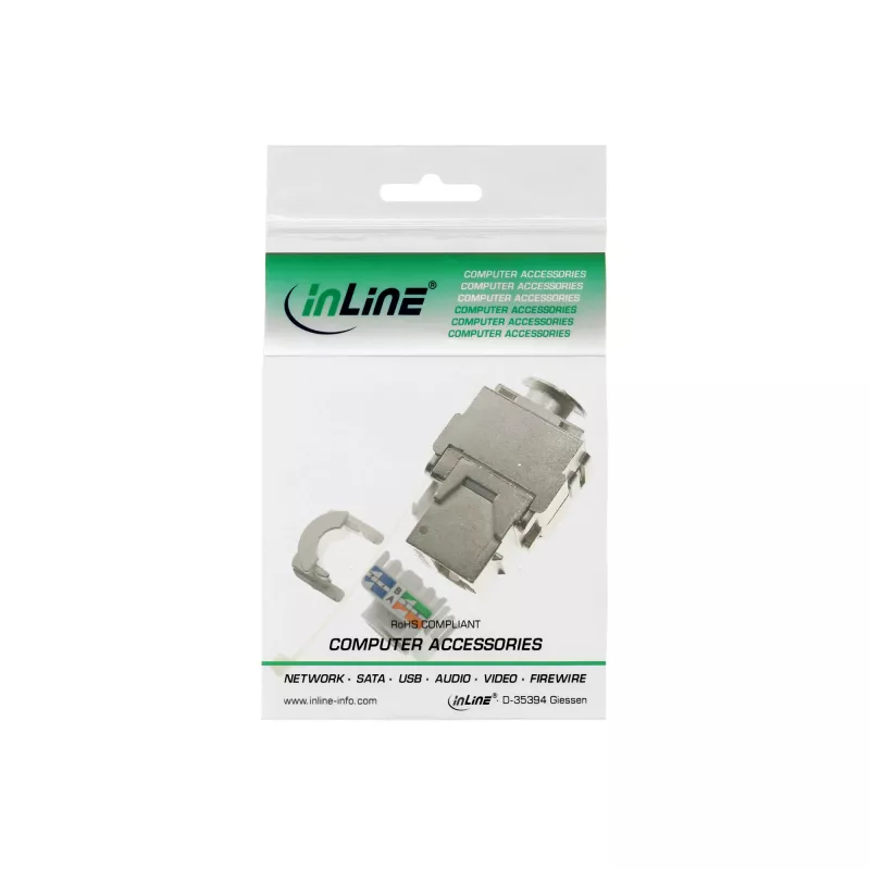 InLine RJ45 Keystone Jack Snap-In moodul Cat.6a 76201A