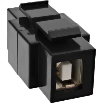 InLine USB 2.0 Snap-In moodul, USB 2.0 A-pesa/emane, valge korpus