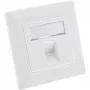 InLine raami komplekt 1x RJ45 Bu/LSA sisestuse jaoks, Keystone SNAP-In, valge RAL9010