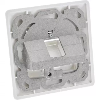 InLine raami komplekt 1x RJ45 Bu/LSA sisestuse jaoks, Keystone SNAP-In, valge RAL9010