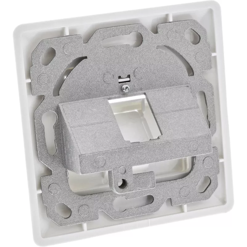 InLine raami komplekt 1x RJ45 Bu/LSA sisestuse jaoks, Keystone SNAP-In, valge RAL9010