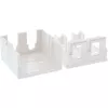 InLine Surface Mount Box for keystone 2x RJ45 valge 76202B