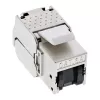 InLine RJ45 Keystone Jack Snap-In moodul Cat.6a, musta tolmukattega