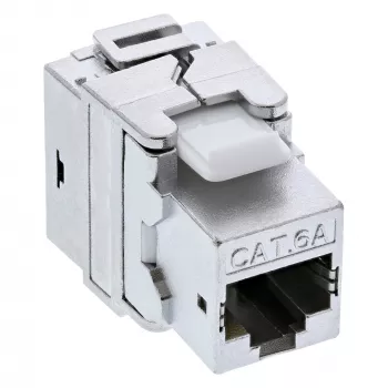 InLine Premium RJ45 Keystone Jack Snap-In moodul Cat.6a, tolmukattega