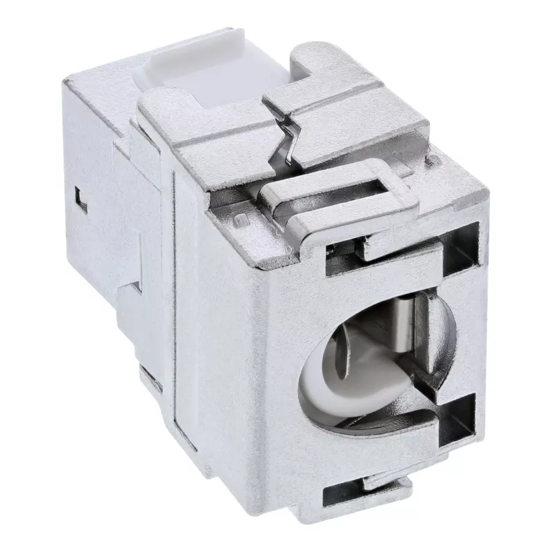 InLine Premium RJ45 Keystone Jack Snap-In moodul Cat.6a, tolmukattega