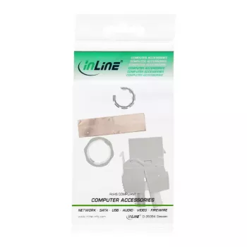 RJ45 Keystone Jack Snap-In moodul InLine 76202F Cat.6a