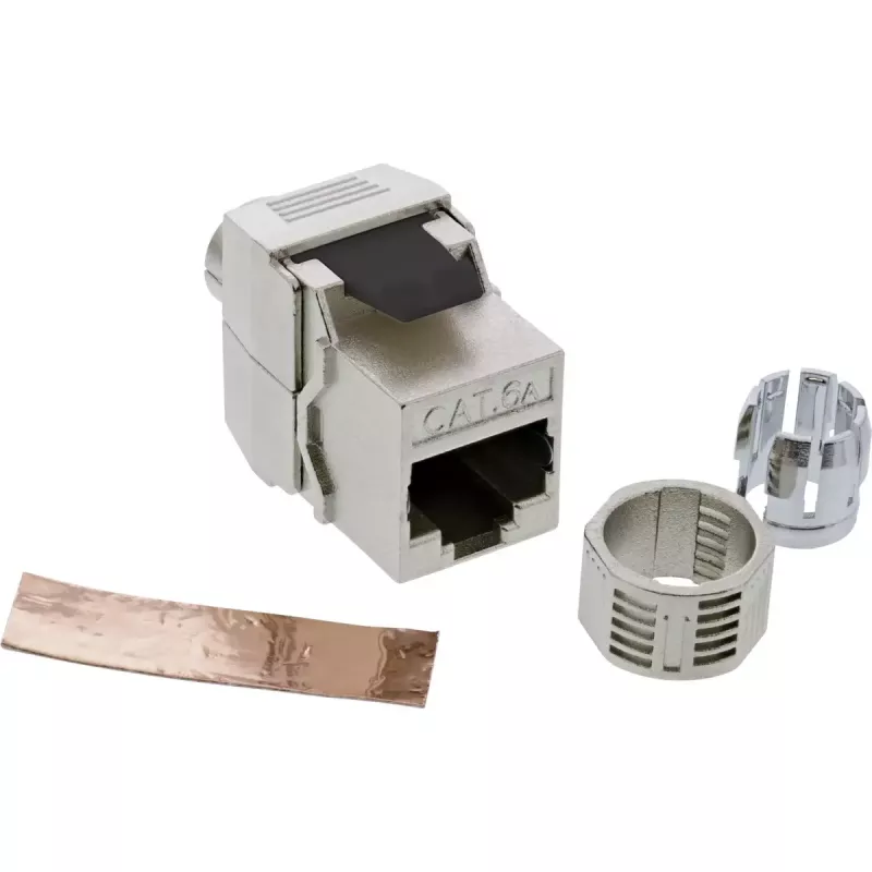 RJ45 Keystone Jack Snap-In moodul InLine 76202F Cat.6a
