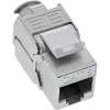 InLine RJ45 Keystone Jack Snap-In moodul Cat.8.1 lame metallist 1 tk