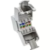 InLine RJ45 Keystone Jack Snap-In moodul Cat.8.1 lame metallist 1 tk